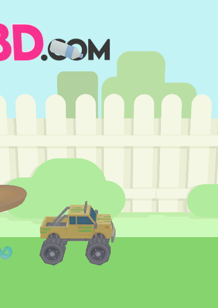 Bottle Flip 3D Online gameplay screenshot showing a bottle flip landing challenge